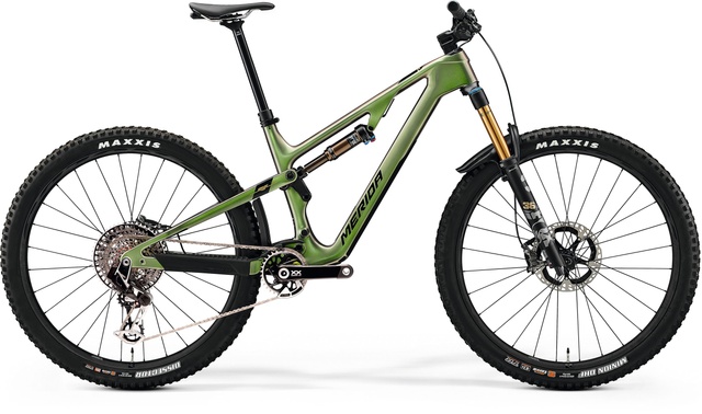 Велосипед двухподвес 29" Merida ONE-FORTY 10K chameleon green (black/gold), XS - 152 - 160 см, 150 - 160 см