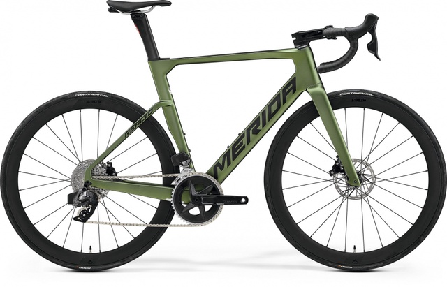 фото Велосипед шосейный 28' Merida REACTO 7000 (2023) silk fog green / black