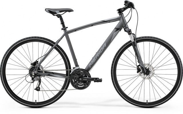 фото Велосипед гибрид 28" Merida CROSSWAY 40 (2021) silk anthracite(grey/black)