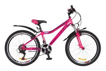 фото Велосипед 24" Formula FOREST AM 14G Vbr St с крылом Pl 2018 (розово-фиолетовый (м))