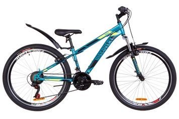 фото Велосипед 26" Discovery TREK AM 14G Vbr St с крылом Pl 2019 (малахитовый с желтым (м))