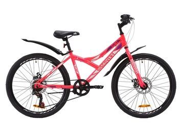 фото Велосипед ST 24" Discovery FLINT DD с крылом Pl 2020 (бело-зеленый )