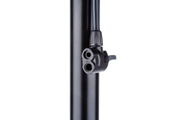 фото Насос підлоговий ONRIDE Foly алюміній, макс. тиск 120 psi, голівка з двома отворами під FV/AV