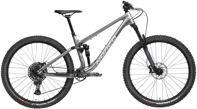 Велосипед двухподвес 29" Norco Fluid FS 3 (2023) grey/silver, S - 154 - 166 см, 150 - 160 см, 160 - 170 см