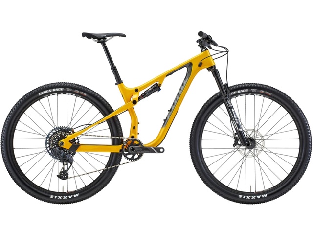 Велосипед двопідвіс 29" Kona Hei Hei CR/DL (2021) Gloss Metallic Yellow, S - 168 - 177 см, 160 - 170 см, 170 - 180 см
