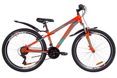 фото Велосипед 26" Discovery TREK AM 14G Vbr St с крылом Pl 2019 (оранжево-бирюзовый)