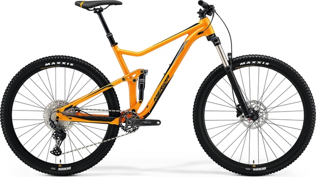 Велосипед двухподвес 29" Merida ONE-TWENTY 400 (2023) orange, M - 169 - 177 см, 160 - 170 см, 170 - 180 см