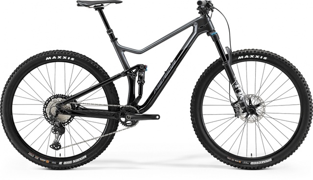 Велосипед двухподвес 29" Merida ONE-TWENTY 7000 (2021) black/dark silver, М - 167 - 183 см, 160 - 170 см, 170 - 180 см, 180 - 190 см
