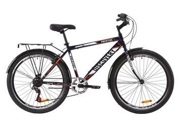фото Велосипед ST 26" Discovery PRESTIGE MAN Vbr с багажником зад St, с крылом St 2020 (сине-белый с оранжевым)