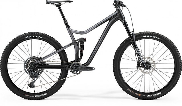 Велосипед двухподвес 29" Merida ONE-FORTY 800 (2021) silk anthracite/black, М - 167 - 183 см, 160 - 170 см, 170 - 180 см, 180 - 190 см