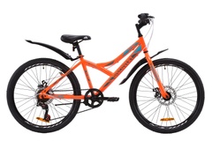 фото Велосипед ST 24" Discovery FLINT DD с крылом Pl 2020 (оранжево-бирюзовый с серым)