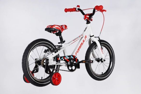 фото Велосипед AL 16" Formula Kid SLIM Vbr FR білий з червоним 2026