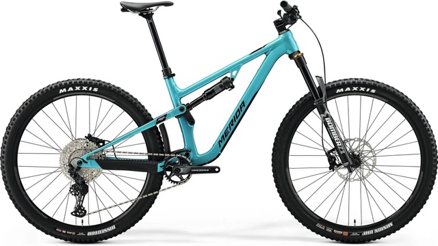 Велосипед двухподвес 29" Merida ONE-FORTY 700 (2022) metallic teal/black, M - 168 - 178 см, 160 - 170 см, 170 - 180 см