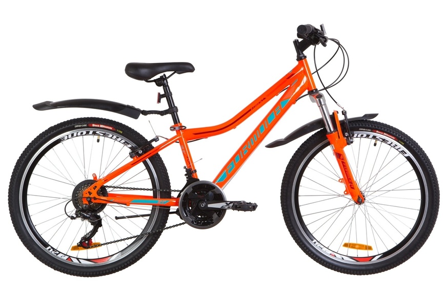фото Велосипед 24" Formula FOREST AM 14G Vbr St с крылом Pl 2019 (оранжево-бирюзовый)