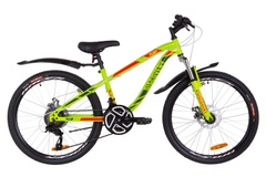 фото Велосипед 24" Discovery FLINT AM 14G DD St с крылом Pl 2019 (зелено-красный (м))