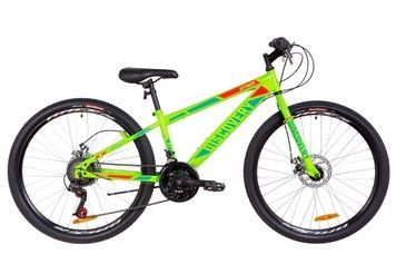 фото Велосипед 26" Discovery ATTACK 14G DD St 2019 (салатно-красный с бирюзовым)