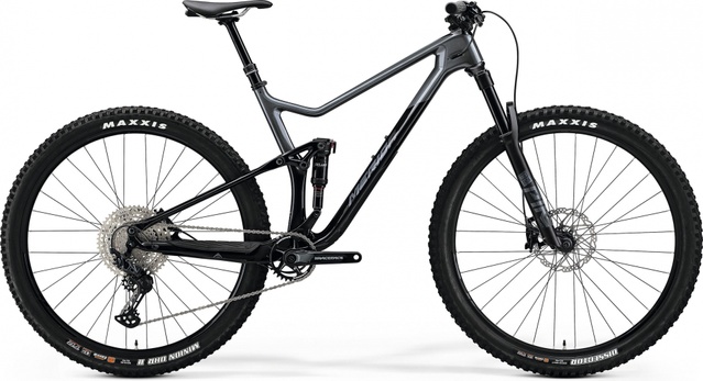 Велосипед двопідвіс 29" Merida ONE-TWENTY 6000 (2023) metallic black/grey, L - 178 - 188 см, 170 - 180 см, 180 - 190 см