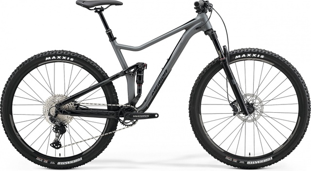 Велосипед двухподвес 29" Merida ONE-TWENTY 400 (2023) matt grey/glossy black, M - 169 - 177 см, 160 - 170 см, 170 - 180 см