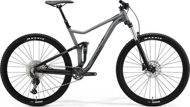 Велосипед двопідвіс 29" Merida ONE-TWENTY 400 (2023) matt grey/glossy black, M - 169 - 177 см, 160 - 170 см, 170 - 180 см