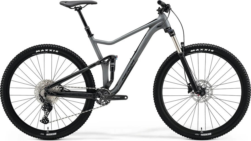 Велосипед двухподвес 29" Merida ONE-TWENTY 400 (2023) matt grey/glossy black, M - 169 - 177 см, 160 - 170 см, 170 - 180 см