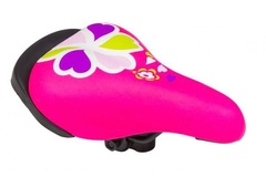 фото Седло 240*155 мм розовый для детских велосипедов