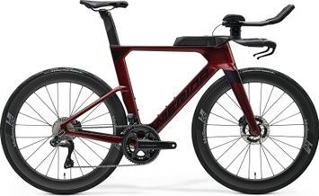 фото Велосипед Merida TIME WARP TRI LIMITED burgundy red 2025
