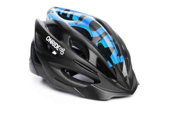 фото Шлем ONRIDE Mount матовый черный/синий размеры М, L
