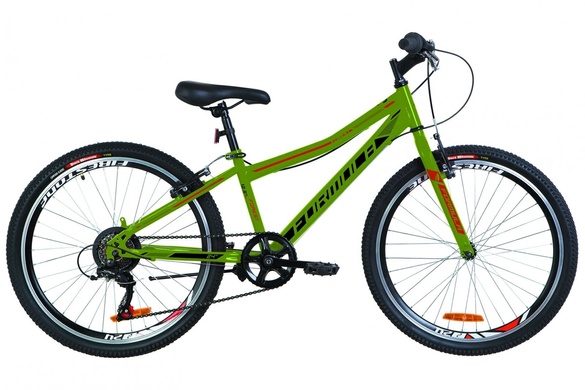 фото Велосипед 24" Formula FOREST 14G Vbr St 2019 (зеленый с оранжевым (м))
