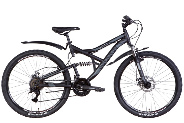 Гірський велосипед 26" Discovery CANYON AM2 DD 2022, 17.5" (160 - 178 см), 160 - 170 см, 170 - 180 см