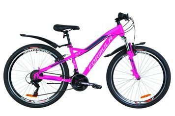 фото Велосипед 26" Formula ELECTRA AM 14G Vbr St с крылом Pl 2019 (розовый)