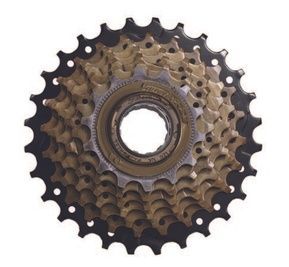 фото Трещетка SunRace MFM2A 7CS 2, 7 скоростей, 14-28T, Brown/Black