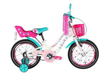 фото Велосипед ST 16" Formula Kid FLOWER PREMIUM BH білий з рожевим та бірюзовим 2026