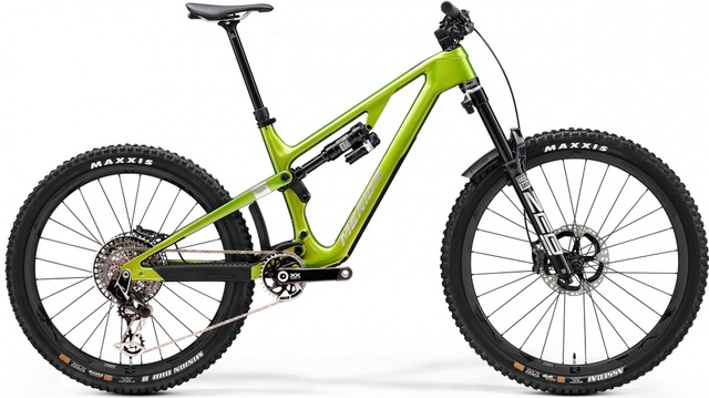 Велосипед двухподвес 29-27.5" Merida ONE-SIXTY 10K (2023) fall green, L - 178 - 187 см, 170 - 180 см, 180 - 190 см