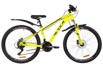 фото Велосипед 26" Formula DAKAR AM 14G DD St с крылом Pl 2019 (желтый)