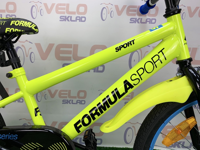 фото Велосипед 20" Formula SPORT 14G St с крылом Pl 2019 (желтый)