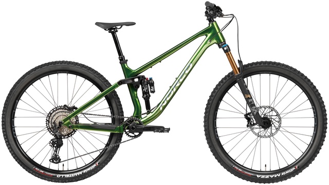 Велосипед двопідвіс 29" Norco Fluid FS 1 (2023) green/grey, S - 154 - 166 см, 150 - 160 см, 160 - 170 см