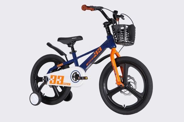 фото Велосипед MG 18" SPACE KID ORION DD синiй з помаранчевим 2026