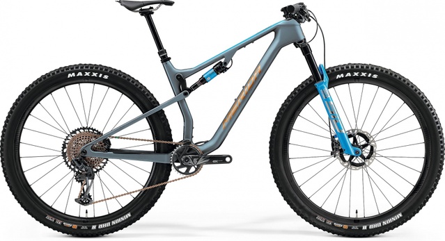 Велосипед двопідвіс 29" Merida NINETY-SIX 8000 (2021) matt steel blue, L - 178 - 185 см, 170 - 180 см, 180 - 190 см