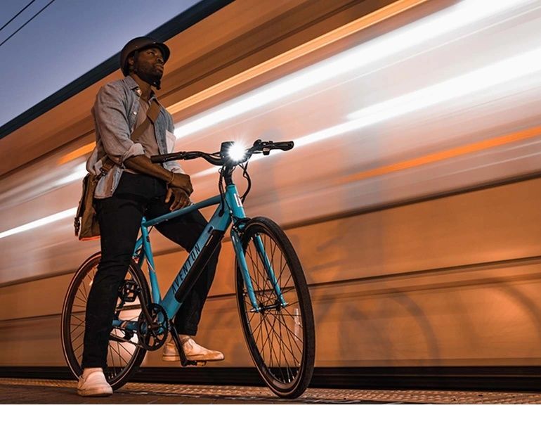 фото Электровелосипед 28" Aventon Soltera 7s 350 (2023) onyx black