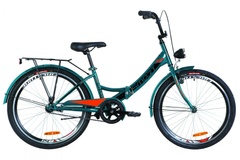 фото Велосипед 24" Formula SMART 14G тормозная St с багажником зад St, с крылом St, с фонарём 2019 (синий с оранжевым (м))
