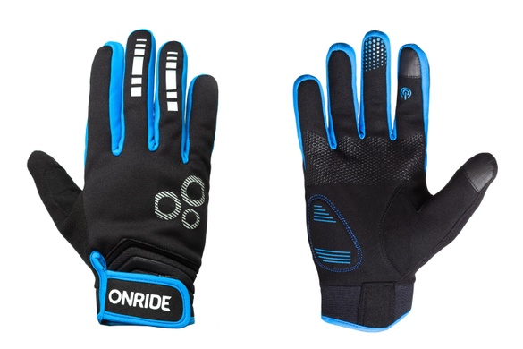 фото Перчатки ONRIDE PLEASURE черный/синий