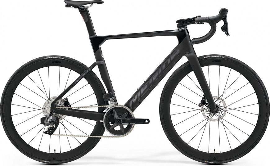 фото Велосипед шоссейный 28' Merida REACTO 7000 (2023) glossy black/matt black