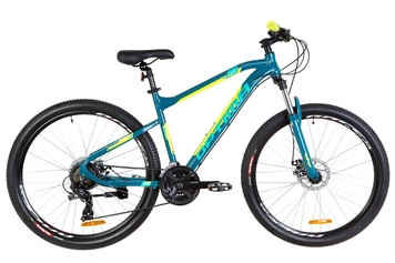 фото Велосипед 27.5" Optimabikes F-1 AM 14G DD Al 2019 (бирюзово-желтый)