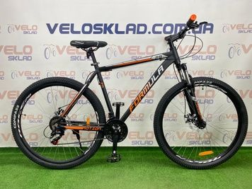 фото Велосипед AL 29" Formula MOTION AM DD 2020 (чорно-помаранчовий з серебристим)