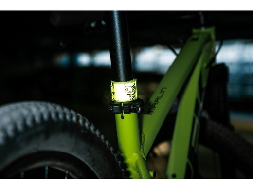 Светоотражающая полоска логотип Я люблю Велосипед