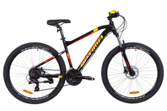 фото Велосипед 27.5" Optimabikes F-1 AM 14G HDD Al 2019 (черно-красный с желтым)