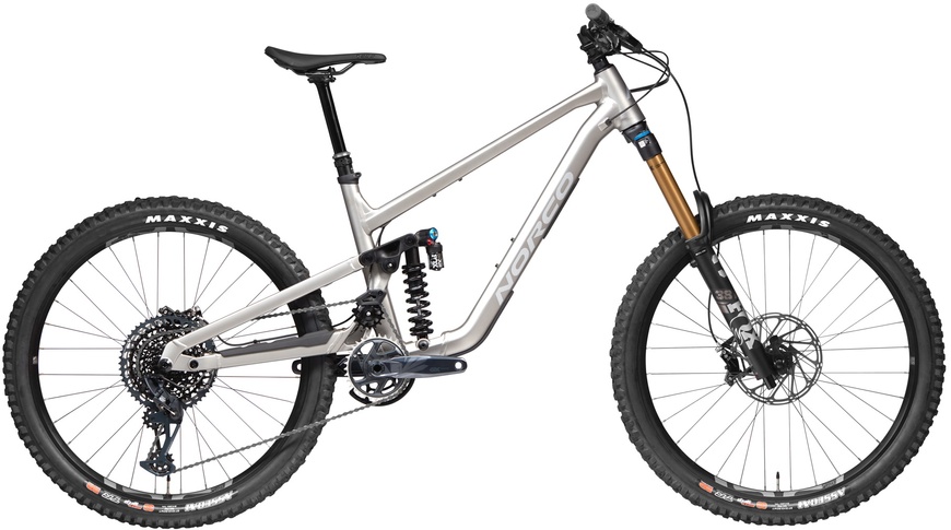 Велосипед двухподвес 27,5" Norco Shore A1 (2023) silver/silver, S - 158 - 171 см, 150 - 160 см, 160 - 170 см, 170 - 180 см