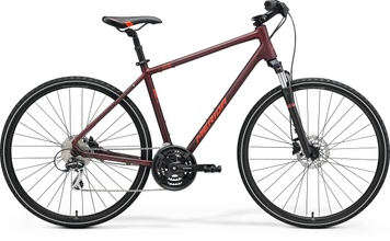 фото Велосипед гібрид 28" Merida CROSSWAY 20-D matt burgundy red (red)