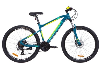 фото Велосипед 27.5" Optimabikes F-1 AM 14G HDD Al 2019 (бирюзово-желтый)