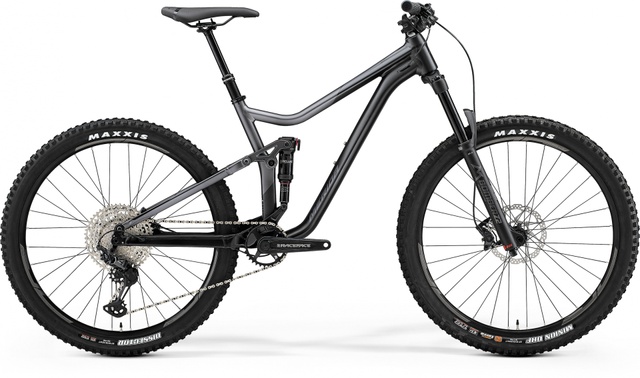 Велосипед двухподвес 29" Merida ONE-FORTY 600 (2021) silk anthracite/black, М - 167 - 183 см, 160 - 170 см, 170 - 180 см, 180 - 190 см